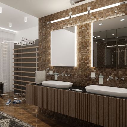 NIMCO ZP 11000 - Espejo de baño retroiluminado LED/18W/230V 6500K 60x40 cm IP44