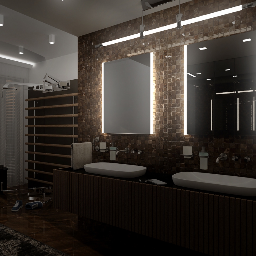 NIMCO ZP 11001 - Espejo de baño retroiluminado LED/21W/230V 6500K 70x50 cm IP44