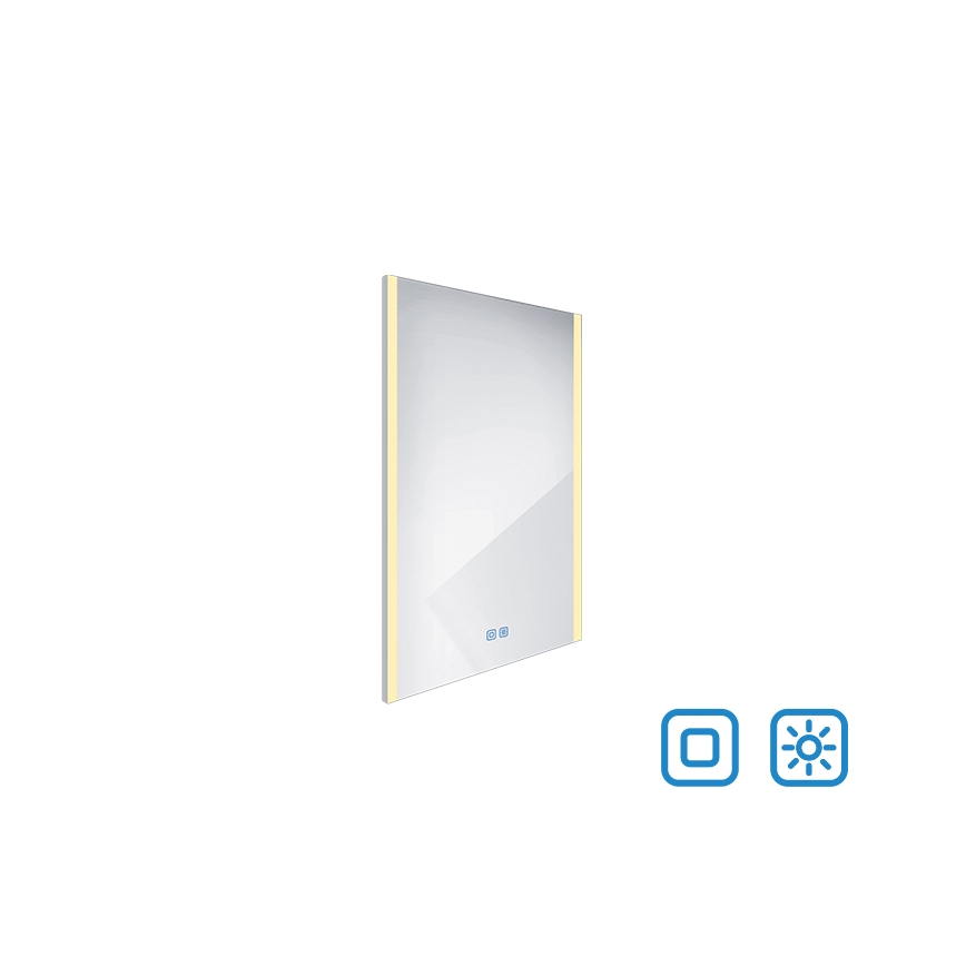 NIMCO ZP 11001VX - Espejo de baño LED retroiluminado regulable/21W/230V 3000-6500K 70x50 cm IP44