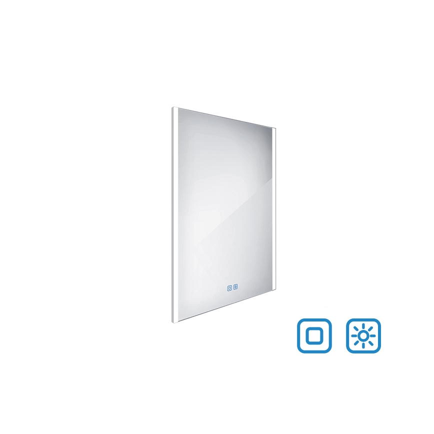 NIMCO ZP 11002VX - Espejo de baño retroiluminado regulable LED/24W/230V 3000-6500K 80x60 cm IP44