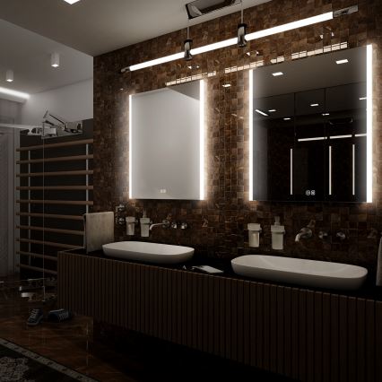 NIMCO ZP 11002VX - Espejo de baño retroiluminado regulable LED/24W/230V 3000-6500K 80x60 cm IP44