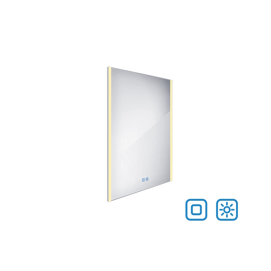NIMCO ZP 11002VX - Espejo de baño retroiluminado regulable LED/24W/230V 3000-6500K 80x60 cm IP44