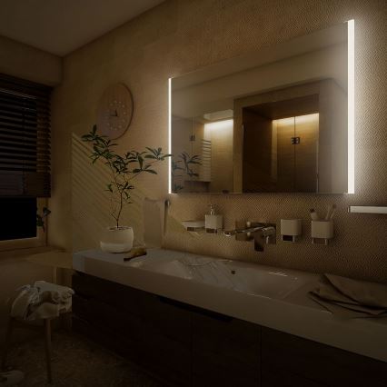 NIMCO ZP 11019 - Espejo de baño retroiluminado LED/21W/230V 6500K 70x90 cm IP44