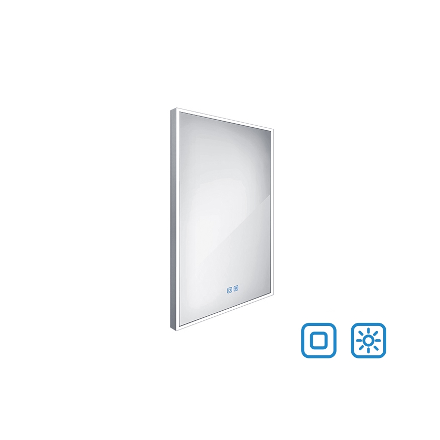 NIMCO ZP 13001VX - Espejo de baño retroiluminado LED atenuable LED/35W/230V 3000-6500K 70x50 cm IP44