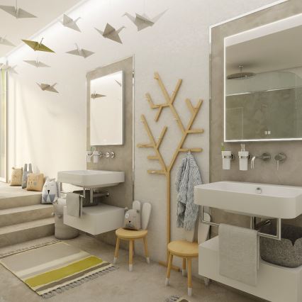 NIMCO ZP 13002VX - LED Espejo de baño retroiluminado regulable LED/41W/230V 3000-6500K 80x60 cm IP44