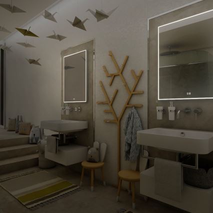 NIMCO ZP 13002VX - LED Espejo de baño retroiluminado regulable LED/41W/230V 3000-6500K 80x60 cm IP44