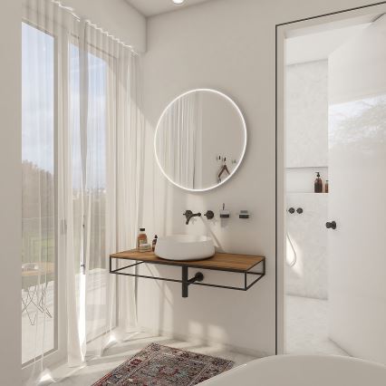 NIMCO ZP 26000R - Espejo de baño retroiluminado LED/26W/230V 6500K Ø 60 cm IP44