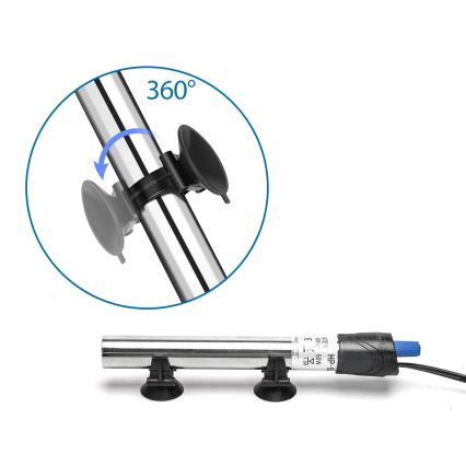 Nobleza - Calentador para acuario 50 W, acero inoxidable