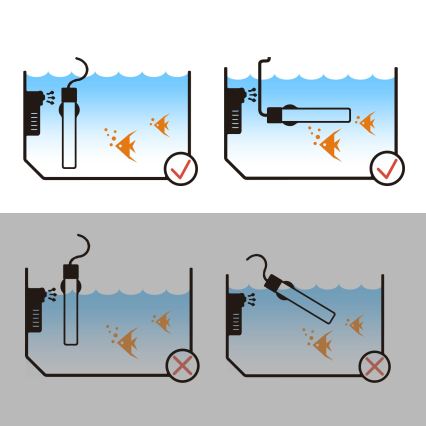 Nobleza - Calentador para acuario 50 W, acero inoxidable