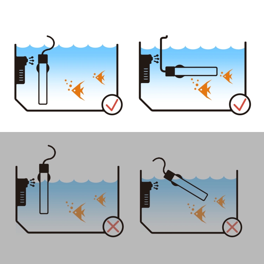 Nobleza - Calentador para acuario 50 W, acero inoxidable