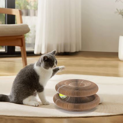 Nobleza - Rascador para gatos 3 en 1 marrón