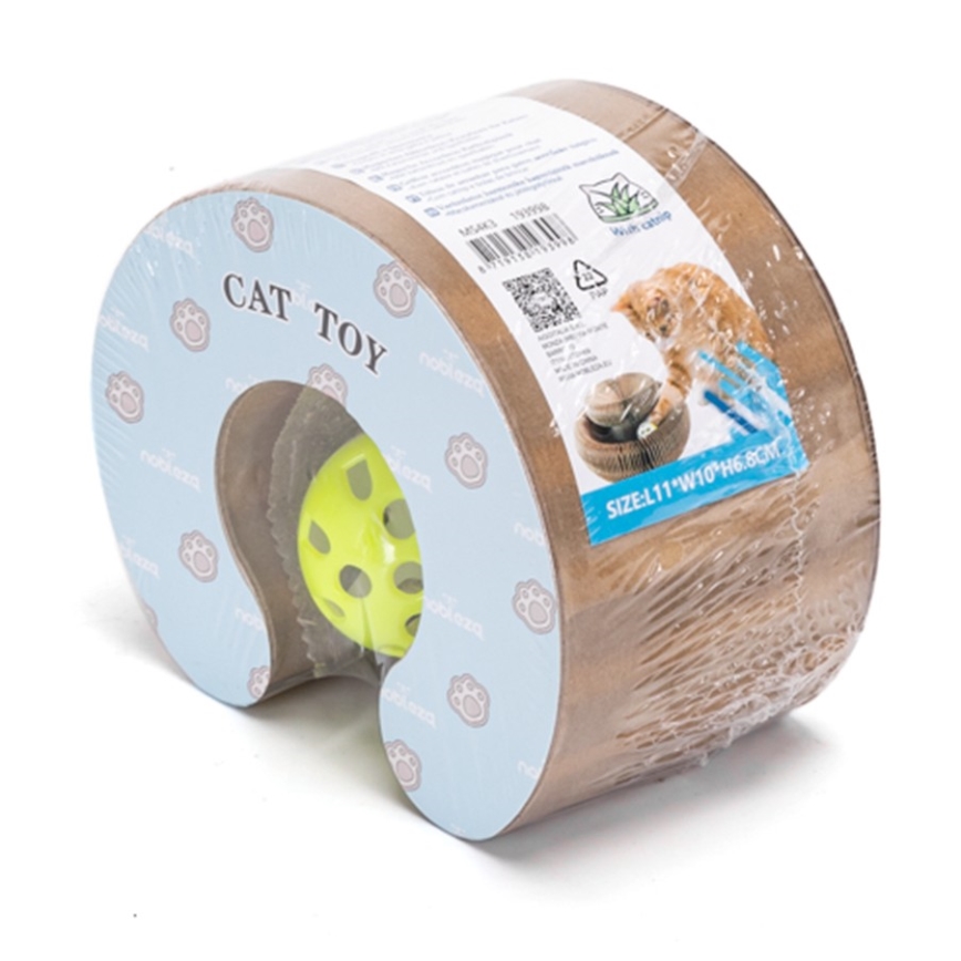 Nobleza - Rascador para gatos 3 en 1 marrón