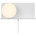Nordlux - Aplique con estante LILIBETH 1xE14/25W/230V blanco