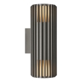 Nordlux - Aplique de exterior ALUDRA 2xE27/15W/230V IP54 antracita