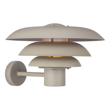 Nordlux - Aplique de exterior KURNOS 1xE27/20W/230V IP54 beige