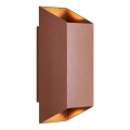 Nordlux - Aplique de exterior NICO 2xGU10/35W/230V IP54 marrón