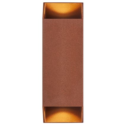 Nordlux - Aplique de exterior NICO 2xGU10/35W/230V IP54 marrón