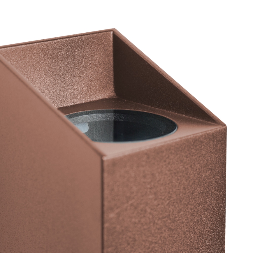 Nordlux - Aplique de exterior NICO 2xGU10/35W/230V IP54 marrón