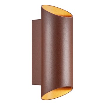 Nordlux - Aplique de exterior NICO 2xGU10/35W/230V IP54 marrón