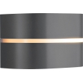 Nordlux - Aplique de exterior SIBELIS 1xE27/10W/230V IP44 antracita