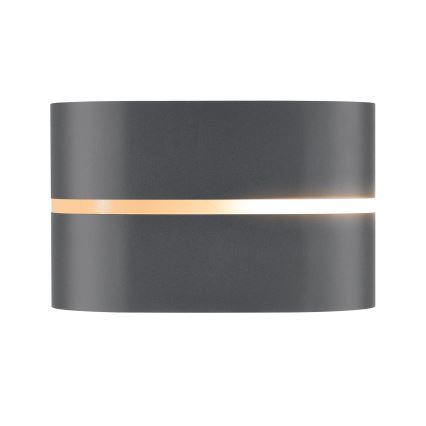 Nordlux - Aplique de exterior SIBELIS 1xE27/10W/230V IP44 antracita