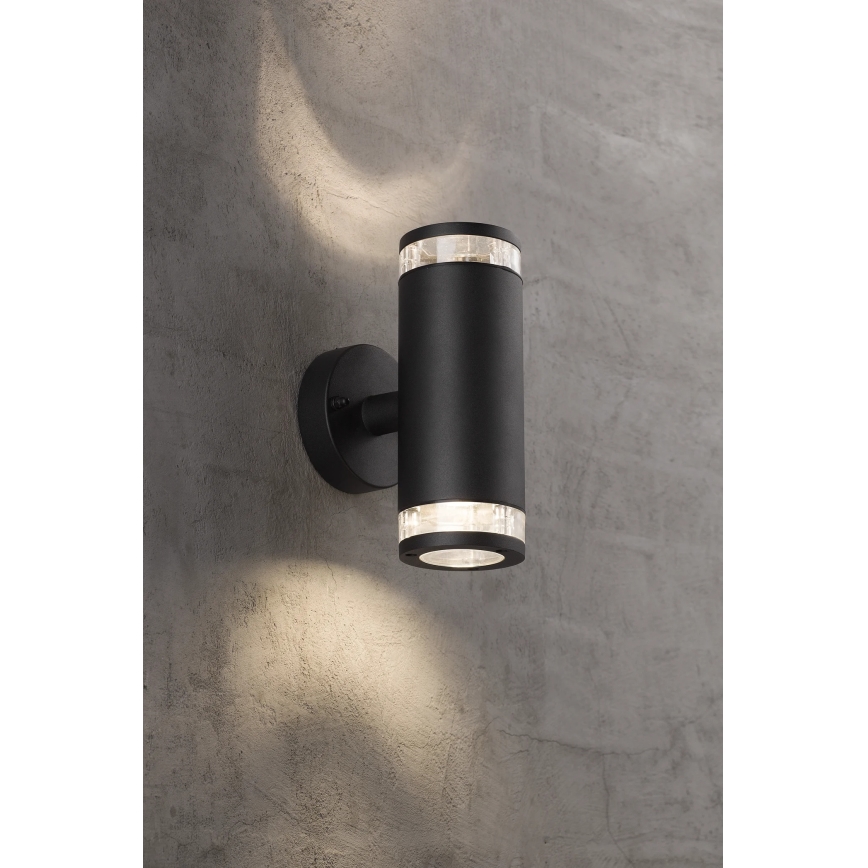 Nordlux - Aplique de pared exterior BIRK 2xGU10/28W/230V IP44
