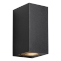 Nordlux - Aplique de pared exterior CANTO 2xGU10/28W/230V IP44 negro