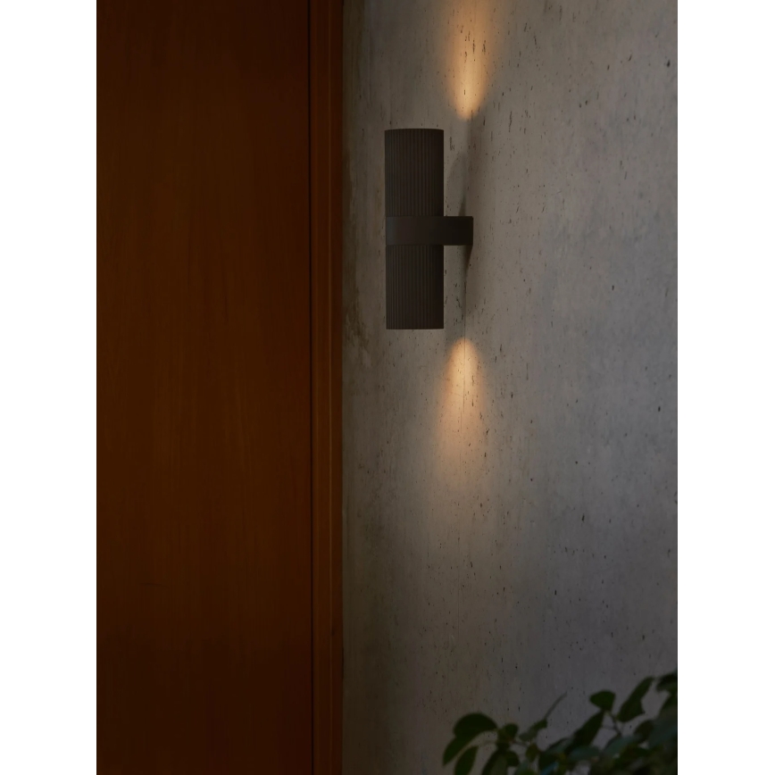 Nordlux - Aplique de pared exterior KYKLOP 2xE27/15W/230V IP54