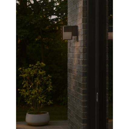 Nordlux - Aplique de pared exterior SIDARA 1xE27/15W/230V IP54 negro