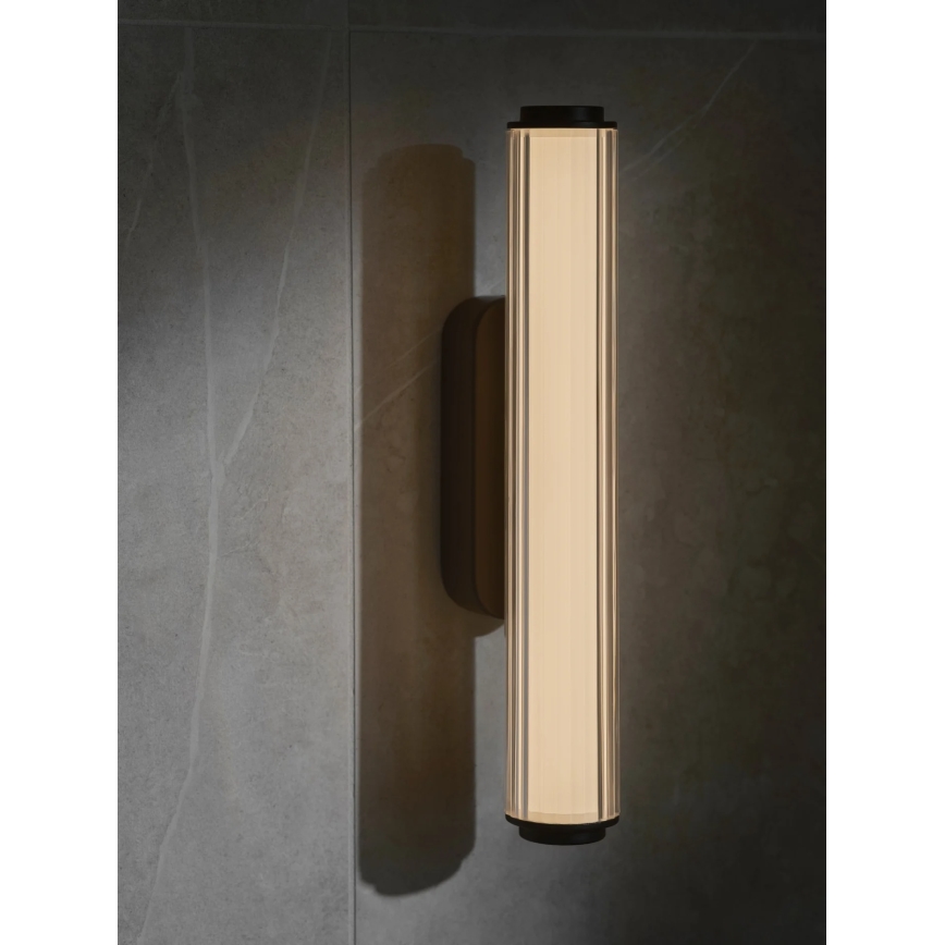 Nordlux - Aplique LED regulable para baño VIRELLE LED/8W/230V 3000/4000K IP44 negro