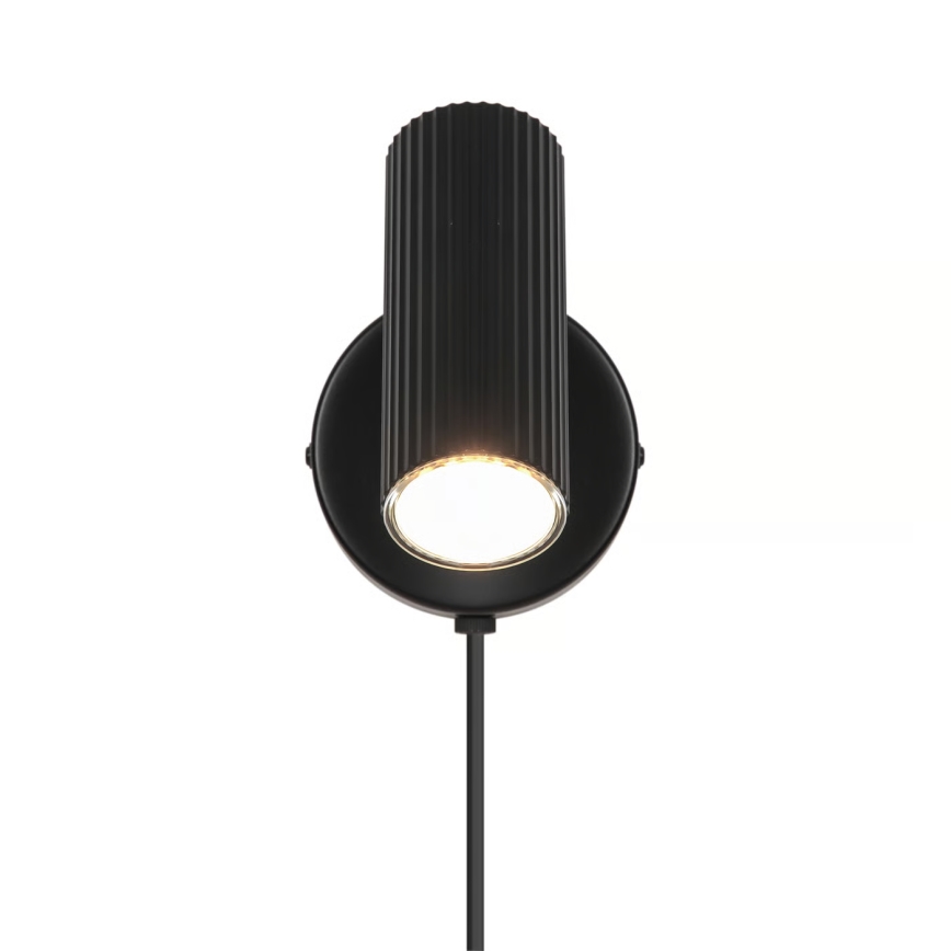 Nordlux - Aplique de pared orientable VICO 1xGU10/5W/230V negro