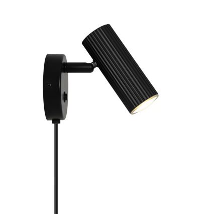 Nordlux - Aplique de pared orientable VICO 1xGU10/5W/230V negro