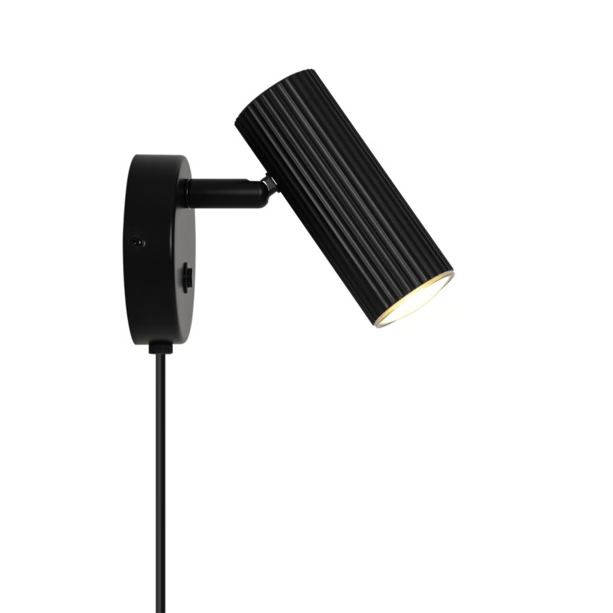 Nordlux - Aplique de pared orientable VICO 1xGU10/5W/230V negro