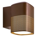 Nordlux - Aplique de pared para exterior SIDARA 1xE27/15W/230V IP54 marrón