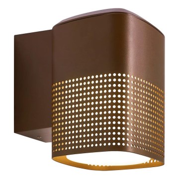 Nordlux - Aplique de pared para exterior SIDARA 1xE27/15W/230V IP54 marrón