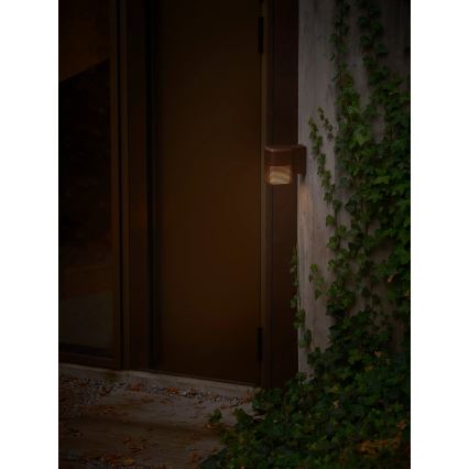 Nordlux - Aplique de pared para exterior SIDARA 1xE27/15W/230V IP54 marrón