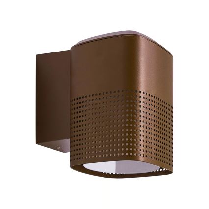 Nordlux - Aplique de pared para exterior SIDARA 1xE27/15W/230V IP54 marrón