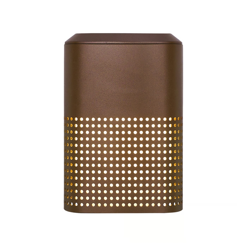 Nordlux - Aplique de pared para exterior SIDARA 1xE27/15W/230V IP54 marrón