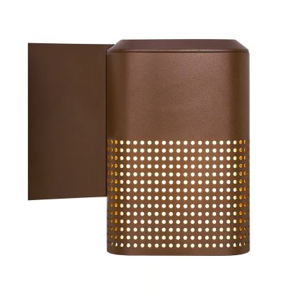 Nordlux - Aplique de pared para exterior SIDARA 1xE27/15W/230V IP54 marrón