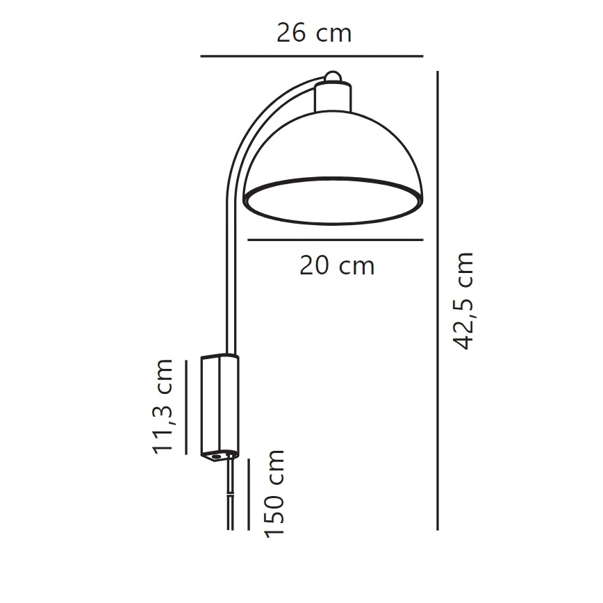 Nordlux - Aplique ELLEN 1xE14/40W/230V dorado