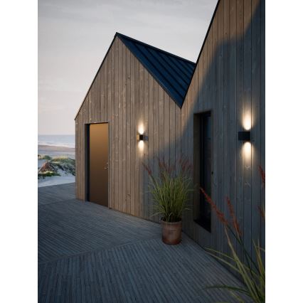 Nordlux - Aplique LED de pared exterior CANTO 2xLED/6W/230V IP44 negro