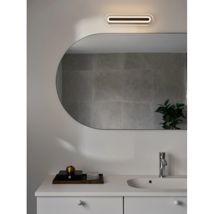 Nordlux - Aplique de pared LED para baño CAVARA LED/11W/230V 3000/4000K IP44 negro