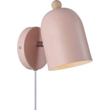 Nordlux - Foco de pared GASTON 1xE27/15W/230V rosa