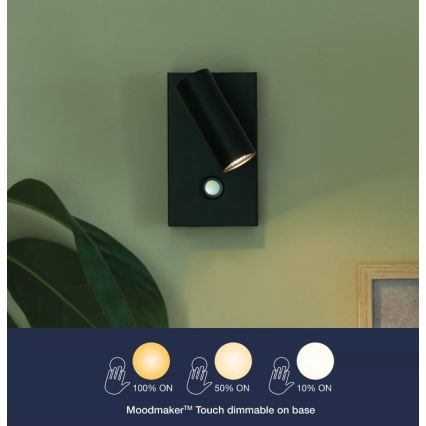 Nordlux - Foco de pared LED regulable OMARI LED/3,2W/230V negro