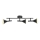 Nordlux - Foco KELVIS 3xGU10/12W/230V, negro