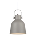 Nordlux - Lámpara colgante ADRIAN 1xE27/25W/230V diá. 25 cm gris