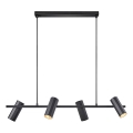 Nordlux - Lámpara colgante ALANIS 4xGU10/15W/230V negro