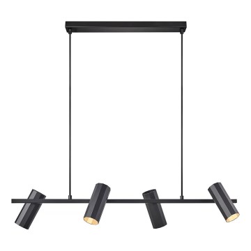 Nordlux - Lámpara colgante ALANIS 4xGU10/15W/230V negro