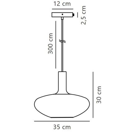 Nordlux - Lámpara colgante ALTON 1xE27/60W/230V negro