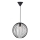 Nordlux - Lámpara colgante BERONI con cable 1xE27/60W/230V negra Ø 35 cm